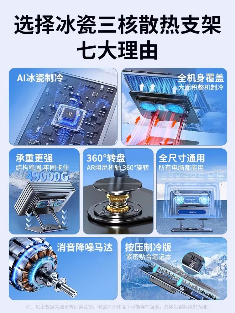 Suitable for Apple Laptop Cooling Stand, MacBook Pro Air A2141 M4 M3 M2 Dedicated Cooling Bracket, Gaming Laptop Semiconductor Cooling Fan, Cooling Artifact