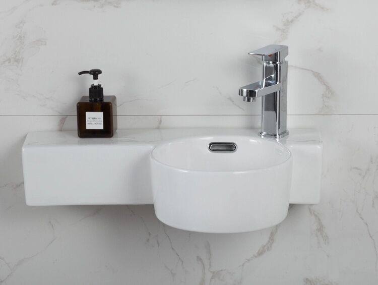 Wall-mounted washbasin Mini washbasin Wash Basin Wash Basin Narrow length P Type of corner basin Small size Makeup Room Wash