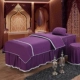 Beauty bed cover bốn mảnh cotton tinh khiết phong cách châu Âu đơn giản màu sắc đẹp thẩm mỹ viện đặc biệt massage vật lý trị liệu massage giường đơn mảnh - Bộ đồ giường bốn mảnh