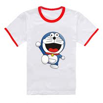 Foreign trade export to Japan original single Doraemon children cotton short sleeve T-shirt Doraemon Dang cat striped shirt