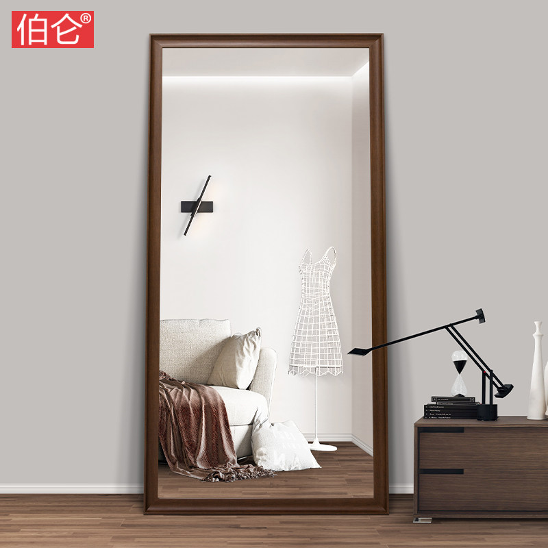 Burun Nordic Mirrors Full Body Lens Ins Wind Full-body Mirror Floor Mirror Sticker Wall Clothing Shop Full Body Mirror Wall-mounted Wall Home