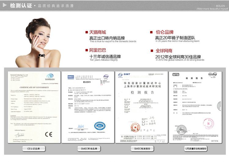 Buren tròn gương không khung gương mặc quần áo gương phù hợp gương LED ánh sáng gương gương gương chiều dài đầy đủ gương trang trí gương - Gương guong nha tam