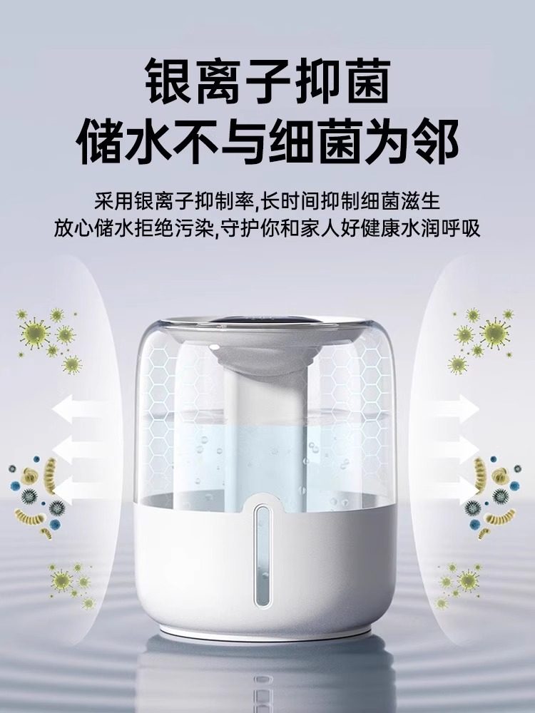 [2025 New Model]6.8L Large Capacity New Humidifier for Home, Small and Silent, USB Plug-In, Suitable for Pregnant Women, Babies, Air in Offices, Desktop, Portable, Dormitory, Students, Mini Spray