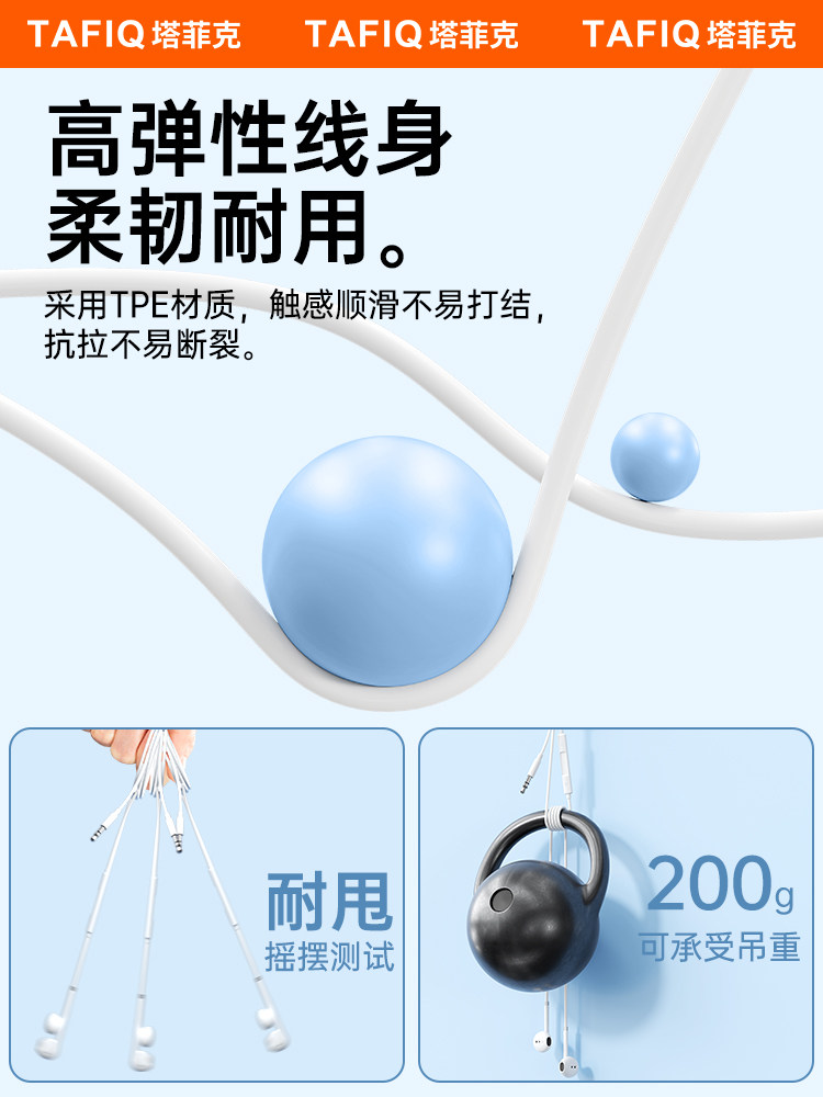 Tafik In-Ear Wired Headphones with Type-C Interface and Round Hole Are Suitable for Apple, Vivo, Huawei, Oppo, and Xiaomi