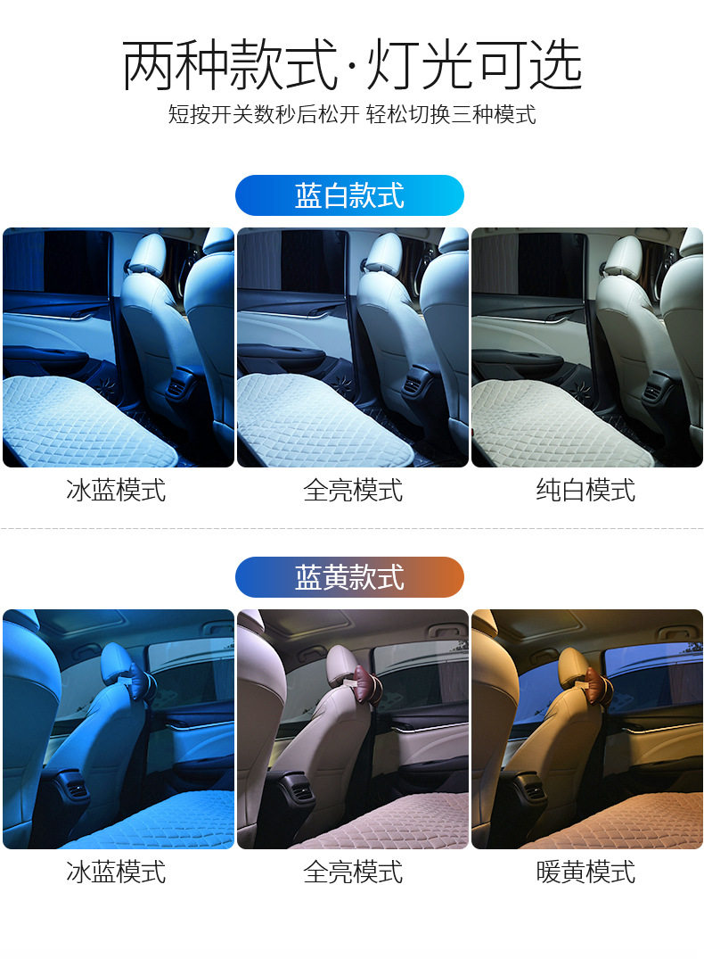 Подробная верхняя лампа светодиодная светодиодная модификация света светильника световые светильники багажник атмосфера освещение