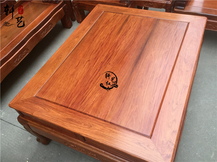 Gỗ hồng mộc Burmese trái cây lớn gỗ hồng voi đầu sofa phòng khách bộ 10 Warring States voi sofa đồ gỗ gụ - Bộ đồ nội thất noi that thong minh