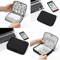 bubm beautiful data line storage bag Portable large capacity headset data line storage bag Small portable travel storage U disk U shield Ipad tablet finishing bag Charging treasure protective cover Digital bag