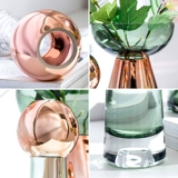 Nordic ins Simple Transparent Glass Vase Vase Living Room Стол обеденный стол дом сухой цветочный распорядок украшения