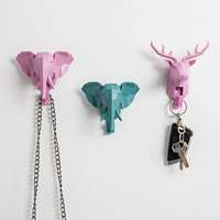Nordic Ins Wind Creative Wall Head Head Animal Costection Crow Cook Key Key Gate перед дверью декоративного настенного украшения крыльца
