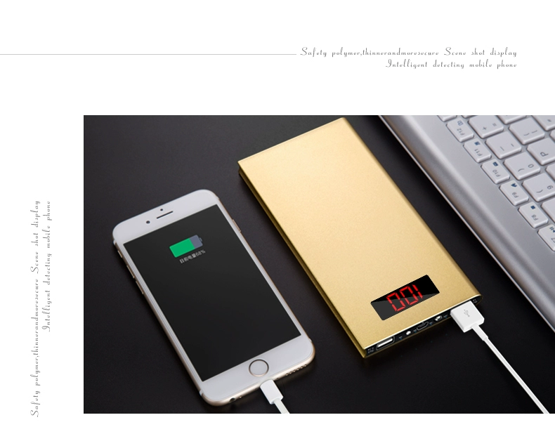 Sạc kho báu vivo apple oppo điện thoại di động phổ thông MIUI dung lượng lớn 7 di động siêu mỏng di động điện chính hãng cục sạc dự phòng samsung