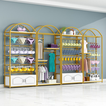 Underwear display rack clothing store rack bra underwear Nakajima frame underwear gold light luxury shelf display cabinet