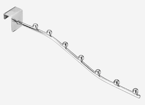 Square tube straight seven beads clothing five beads hanging underwear display rack adhesive hook card square tube buckle clothing props accessories hook