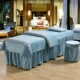 Beauty bed cover bốn bộ nhung pha lê mùa thu và mùa đông dày màu sắc đẹp thẩm mỹ viện sản phẩm đặc biệt massage vật lý trị liệu giường đặt drap giường spa