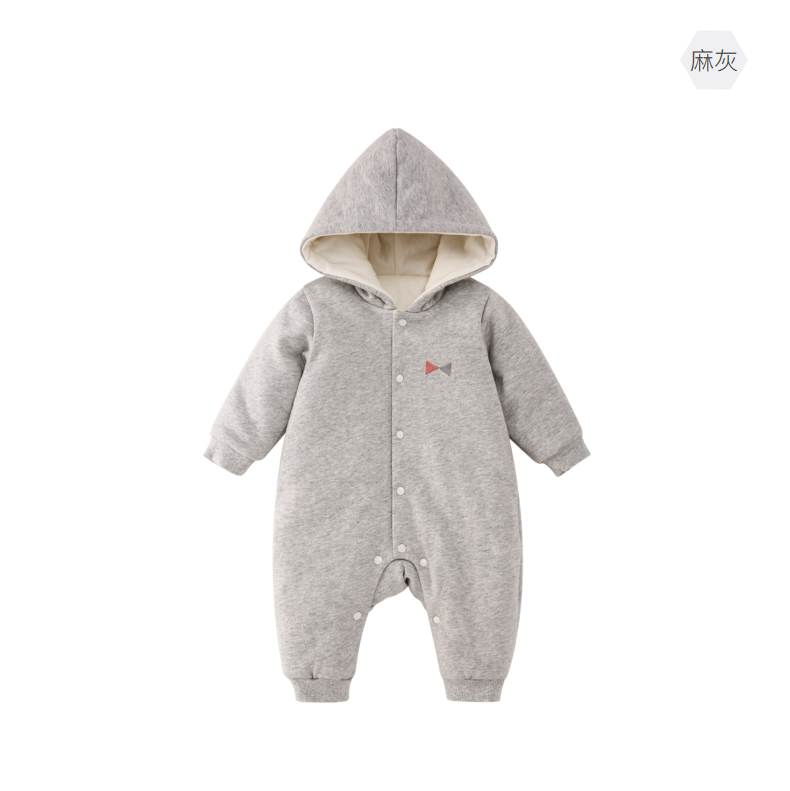 Bo Ruien bé mùa đông quần áo trẻ sơ sinh cotton dày romper nam và nữ quần áo ấm cho bé bodysuit cho bé sơ sinh