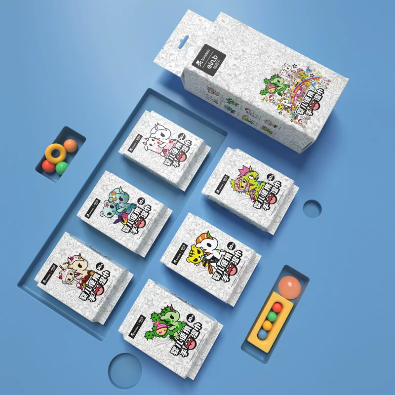 [Tmall U first] Yienbe & TOKIDOKI co -branded babies special hand mouth wet wipes portable portable
