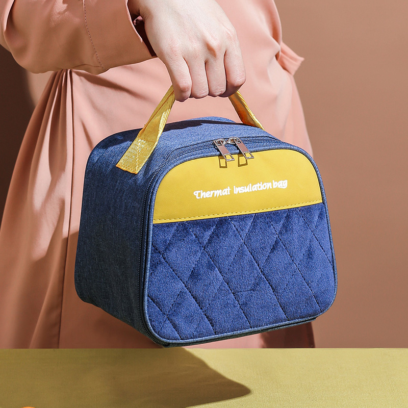 Handbag Lunch Bag With Rice Insulation Bag Rice Packaging Elementary School Children Aluminum Foil Hand Carrying Dinner Bib Lunch Box Thickening