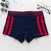 Quần đùi nữ boxer màu đặc sắc cotton les đẹp trai t unisex phong cách thể thao sọc boxer quần sịp eo thấp cỡ lớn mùa xuân và mùa hè - Tam giác