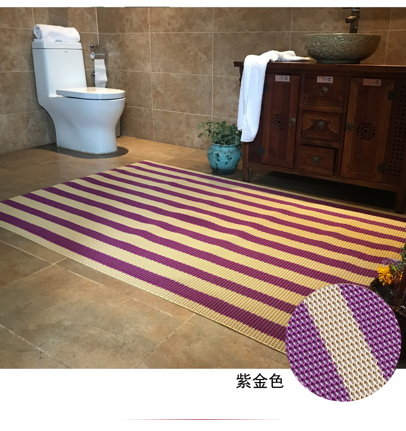 PVC rỗng dày chống trượt mat sàn mat cửa nhựa mat nhà bếp phòng tắm bụi mat thảm xpe