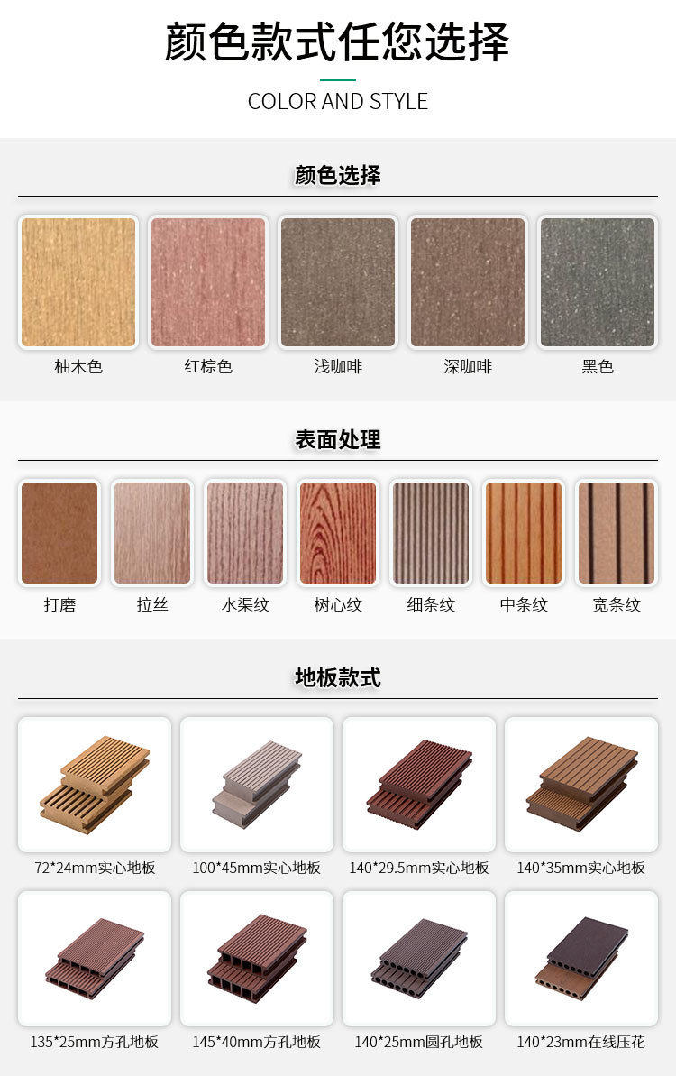 товар из китая 立体压花纹塑木地板户外木塑阳台铺设安装庭院室外露台塑木地板厂