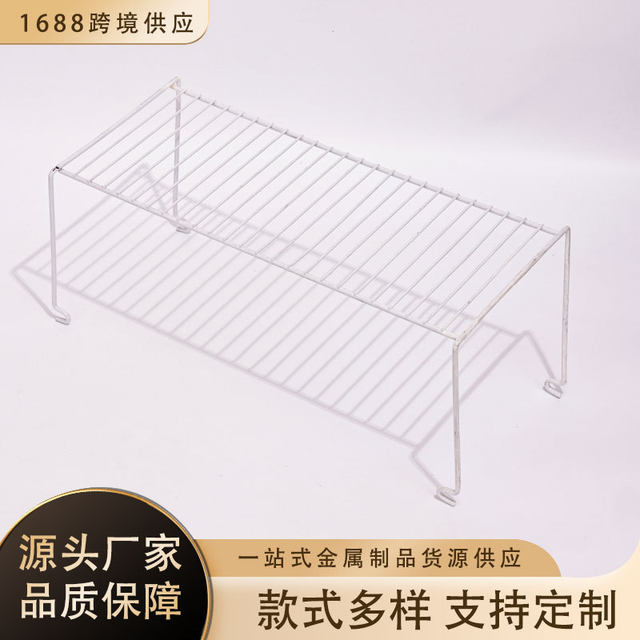 Cross-border kitchen wrought iron layered storage rack kitchen utensil drain storage rack household multi-purpose compartment rack wholesale