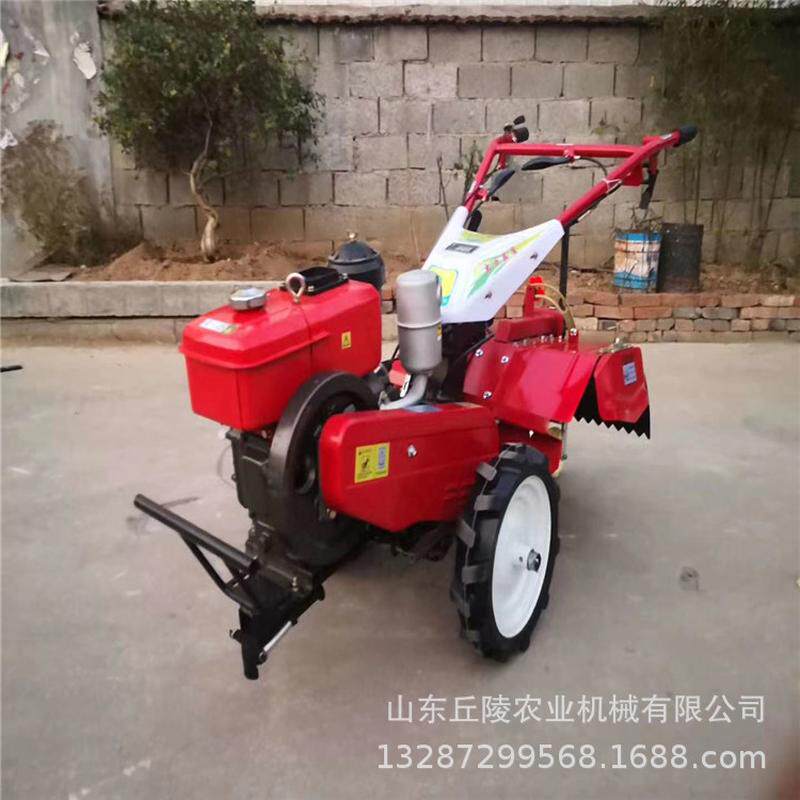 Hot-selling new agricultural two-wheel diesel hand-push micro tillage machine, strawberry ridging and furrowing machine, Dapeng machine for orchard management