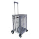 Outdoor camping hand-pulled cart grocery shopping cart express small cart household folding storage box mute push cart