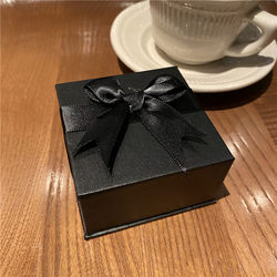 블랙 하이 엔드 텍스처 선물 상자 귀걸이 링 링 링 브레이슬릿 대기 패션 포장 상자 미니멀리스트 크리에이티브 박스