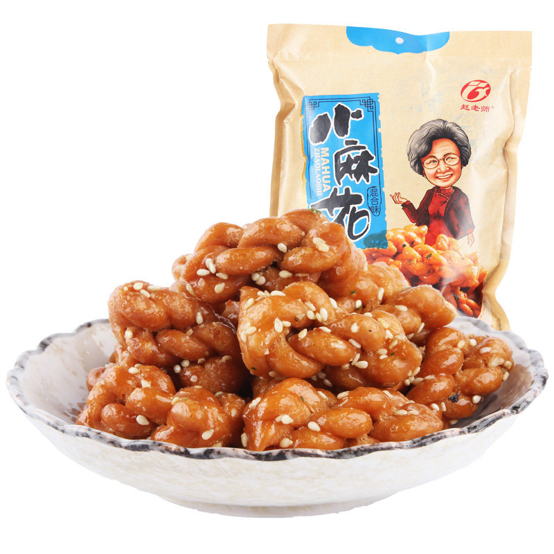 Teacher Zhao small twist 528g bagged brown sugar flavor mixed taste snack small twist