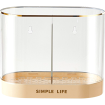 Modern housewife chopstick storage box household chopstick barrel drain new chopstick cage wall-mounted kitchen drain rack chopstick barrel