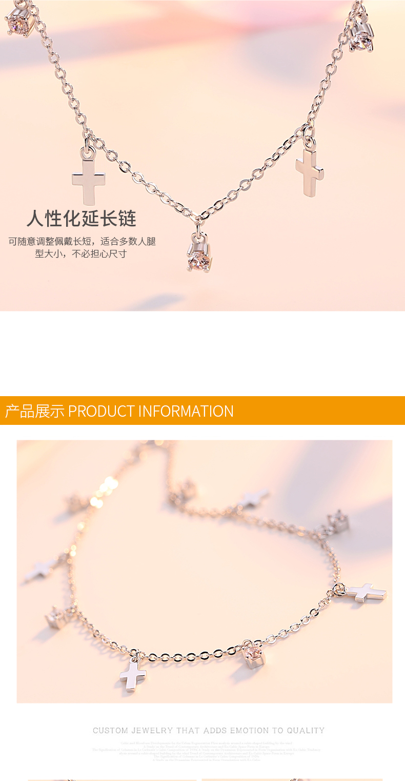 Bracelet de cheville Femme en Argenterie - Ref 3103791 Image 11