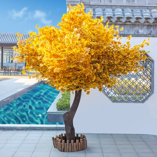 Симуляция гинкго деревьев фальшивые деревья Большой зеленый проект по посадке