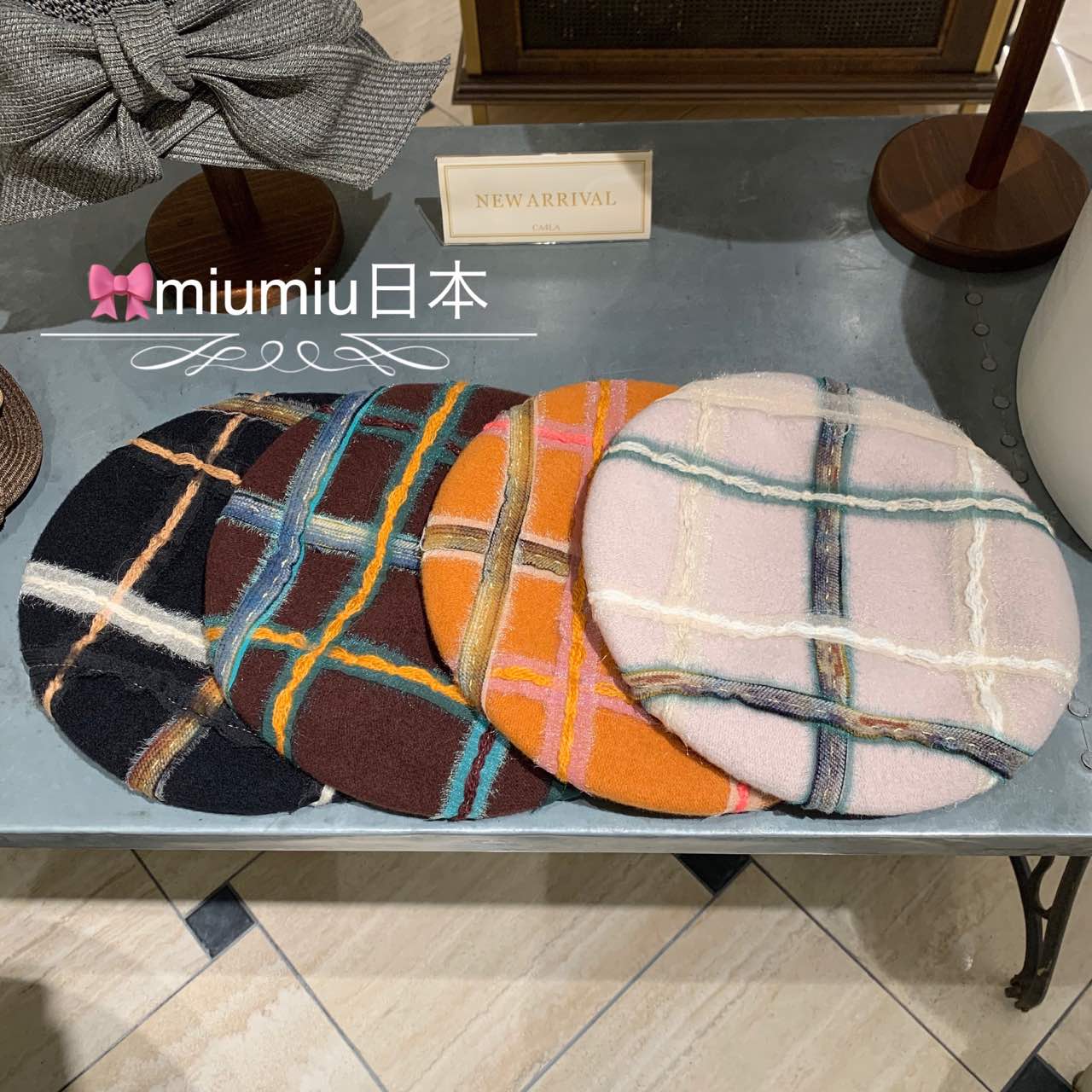 CA4LA 54-59cm BRA01917 Made in Japan メロウベレー autumn and winter wool beret