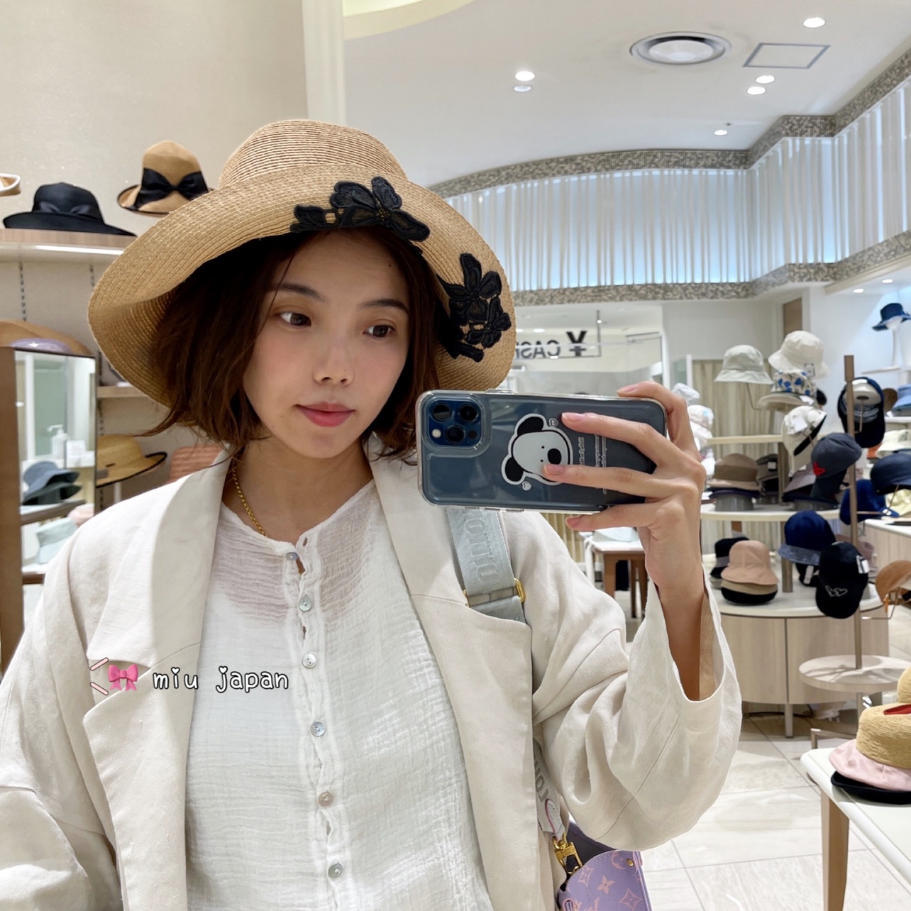 Shop owner with the same style Athana new york raffgrass Amanda Raffa can be folded sunscreen and straw hat