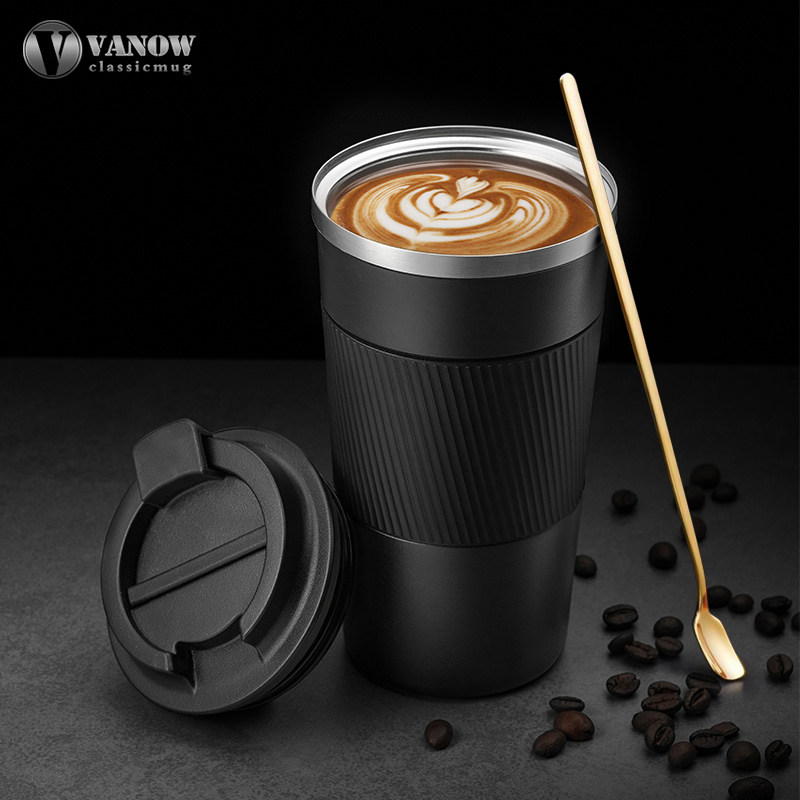 Vanow coffee cup thermos cup men and girls high-value ceramic inner container portable with car water Cup