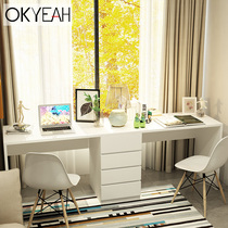 Desk double computer desk desk desk study desk writing desk small apartment writing desk simple modern home students