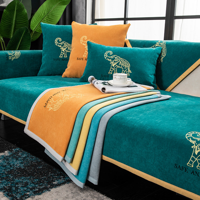 Sofa Cushion All Season Universal Cushions Sub anti-slip all-bag Nordic minimalist backrest Sofa cover cloth towels sofa cover