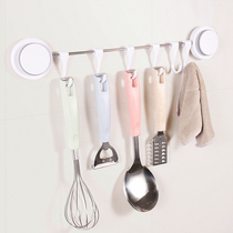 No drilling suction cup hook stainless steel kitchen incognito wall hanging waterproof sticky hook nail-free creative door back long hanging clothes hook