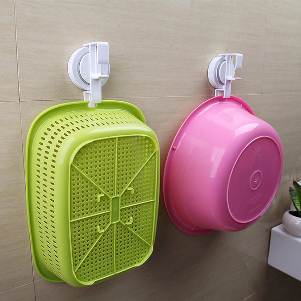 BeeGAGA 碧嘉嘉 强力吸盘式 脸盆挂钩 菜盆挂钩 优惠券折后¥7.9包邮(¥12.9-5) BeeGAGA 碧嘉嘉 强力吸盘式 脸盆挂钩 菜盆挂钩 优惠券折后¥7.9包邮(¥12.9-5)