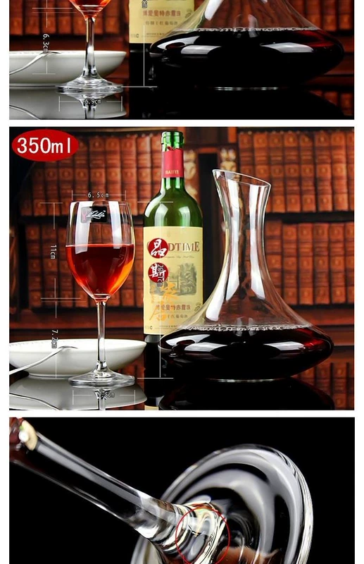 EDELITA cốc pha lê không chì màu đỏ rượu thủy tinh decanter đặt nhà lớn rượu vang ly rượu - Rượu vang