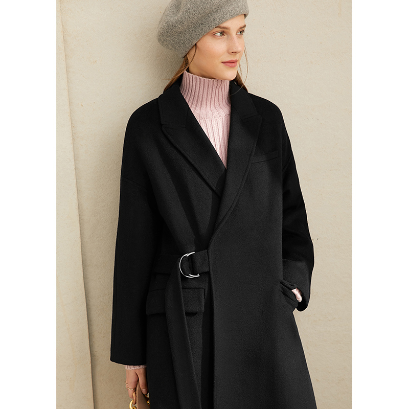 2019 Winter New Loose eo dài Wool Coat AMII Minimalist Pop Vintage Fur Coat nữ