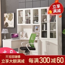 Yifei furniture combination Corner computer desk with bookcase Study desk Desktop desk Bookshelf Office desk Writing desk bag
