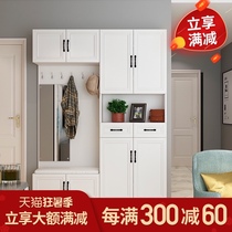 Foyer cabinet Shoe cabinet Coat cabinet One-piece multi-functional entrance door entrance cabinet Simple modern European shoe cabinet customization