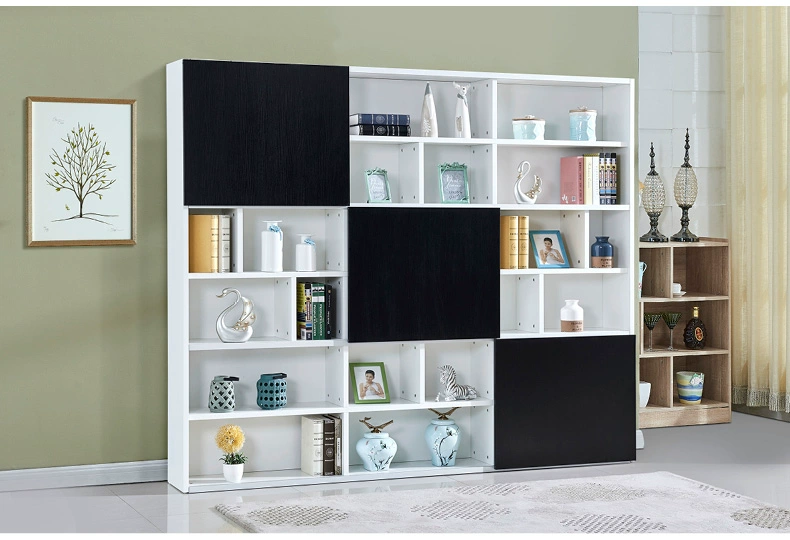 Tủ sách nội thất Yifei tủ sách phòng học kết hợp tủ cửa trượt tủ sách trưng bày tủ sách cửa trượt tủ sách cửa ma thuật tủ sách tủ sách - Buồng