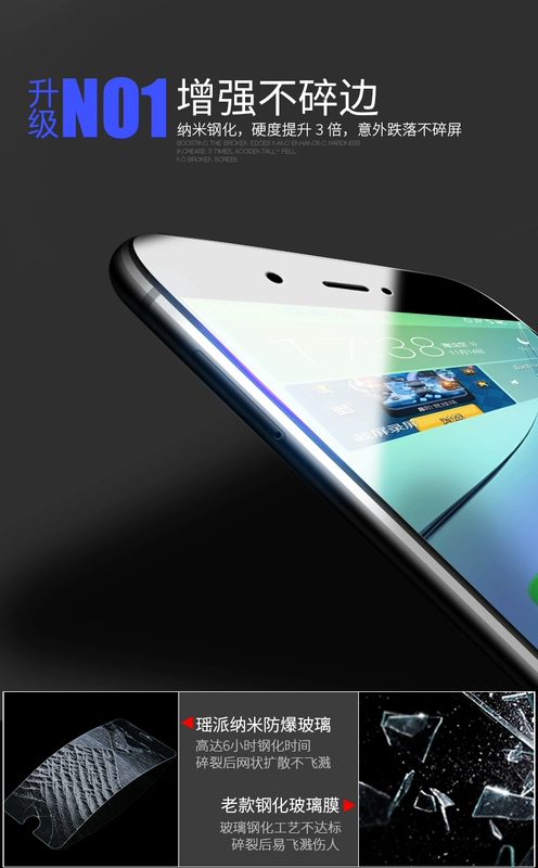 Huawei nova2plus thép phim nova trẻ phiên bản nova3e nova2s toàn màn hình đầy đủ phủ sóng điện thoại nova2 gốc chống lá nova3 nova3i không viền màu trắng Caz-AL10 màu xanh - Phụ kiện điện thoại di động