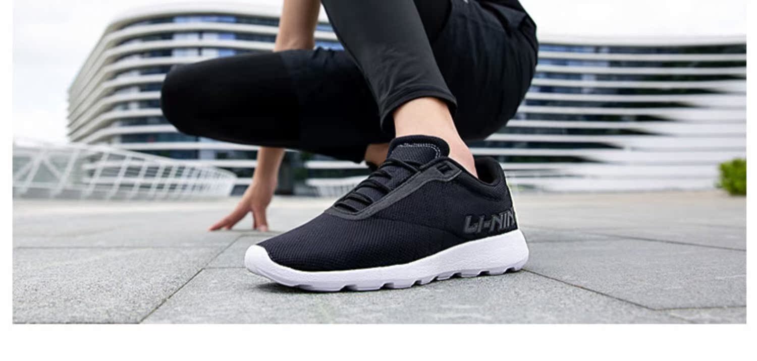 Giày thể thao Li Ning giày nam 2019 mùa thu mới giảm xóc giày chạy bộ lưới giày thường giày nam nhẹ - Giày chạy bộ giầy thể thao