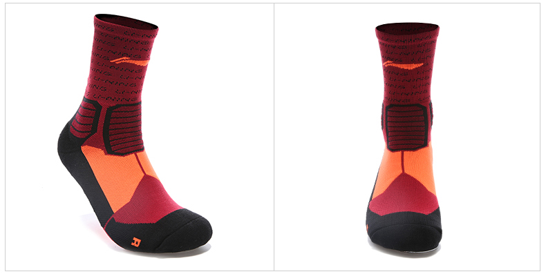 Vớ thể thao Li Ning nam và nữ vớ vớ bóng rổ đích thực ẩm ướt trong vớ vớ thoáng khí AWLL036 - Vớ thể thao vớ adidas chính hãng