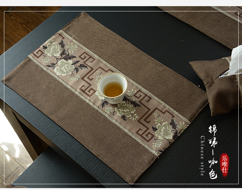 gió Trung Quốc bàn placemat Trung Quốc bảng mat thảm Bắc Âu mat nhiệt bát bảng vải mat khay nhà tùy chỉnh - Khăn trải bàn các mẫu khăn trải bàn đẹp