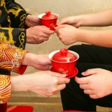Свадебные товары Daquan Toaste Tea Cup Tea Tea Tea Tea Cup Red Bowl Red Bow