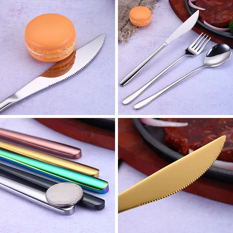 Wami Western cutlery knife, special knife for cutting steak, sharp single main table knife, steak knife and fork knife set for home use