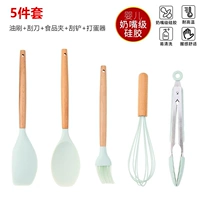 Масляная щетка+скребок+пищевая клипа+лопата+яичная лопата [5 -Peece Set]